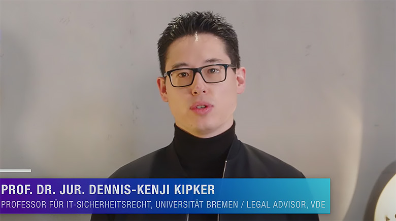 Prof. Dr. Jur. Dennis-Kenji Kipker, Professor für IT-Sicherheit der Universität Bremen und Legal Advisor beim VDE